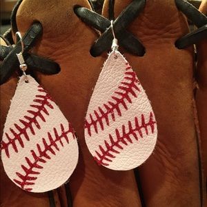 Genuine leather earrings